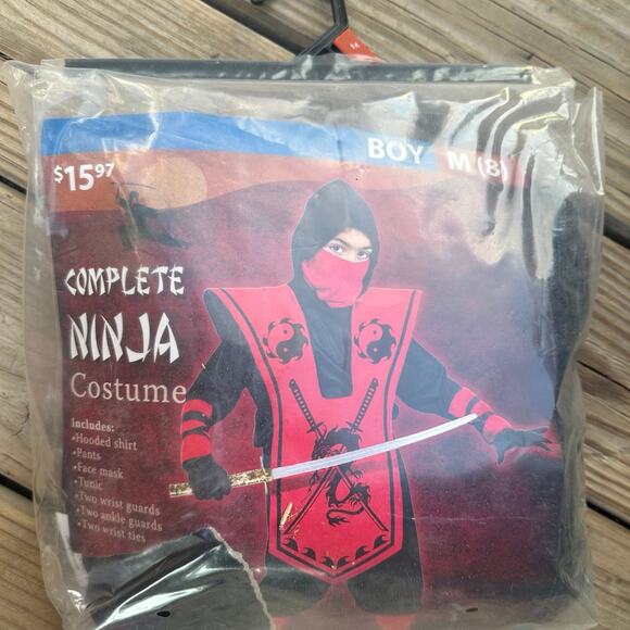 Other - Boys new Halloween ninja costume size medium 8